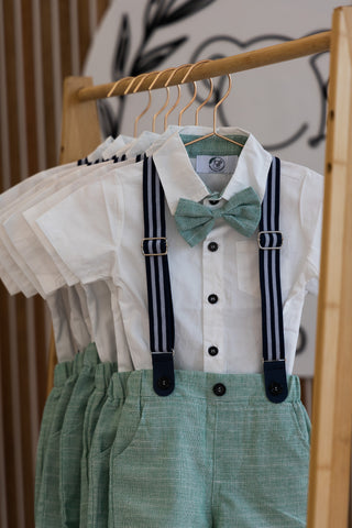 LITTLE GENT BABY OUTFIT | GREEN
