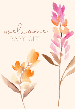 GREETING CARD | WELCOME BABY GIRL